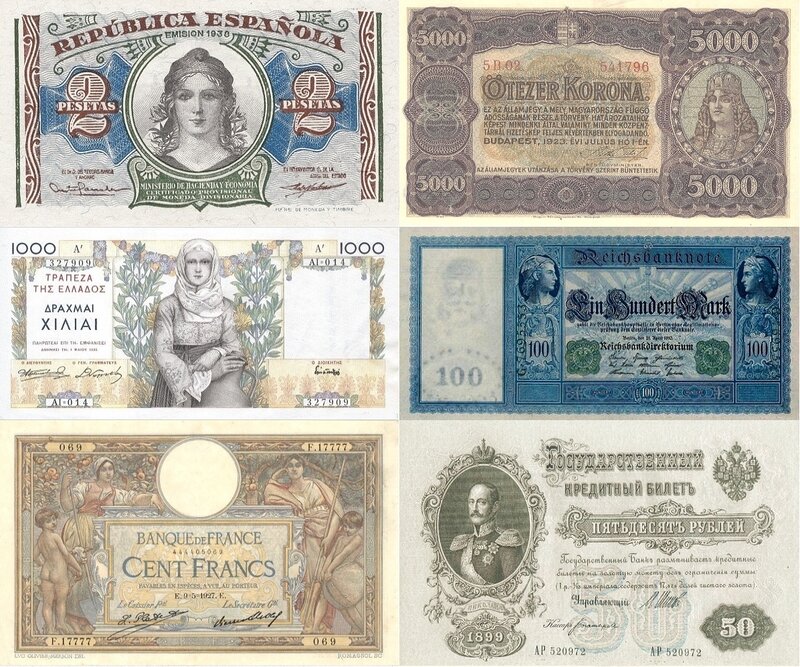 Cumpar bancnote vechi si monede vechi din argint si aur - bani vechi