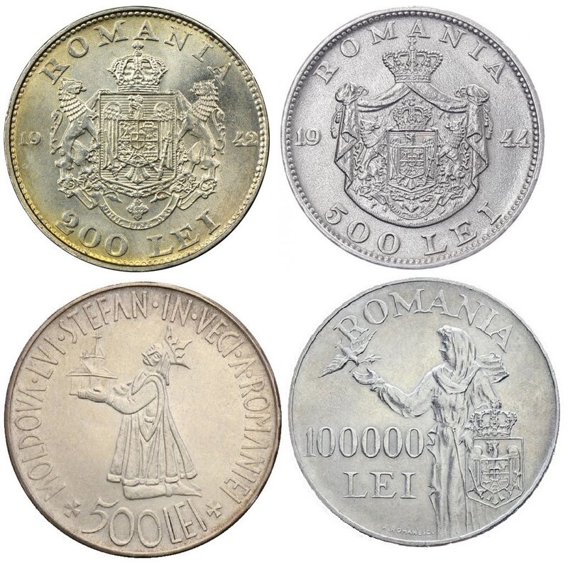 Cumpar bancnote vechi si monede vechi din argint si aur - bani vechi